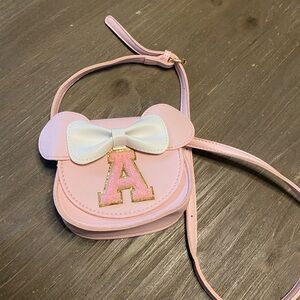 Pink Kids Shoulder Bag with Bow